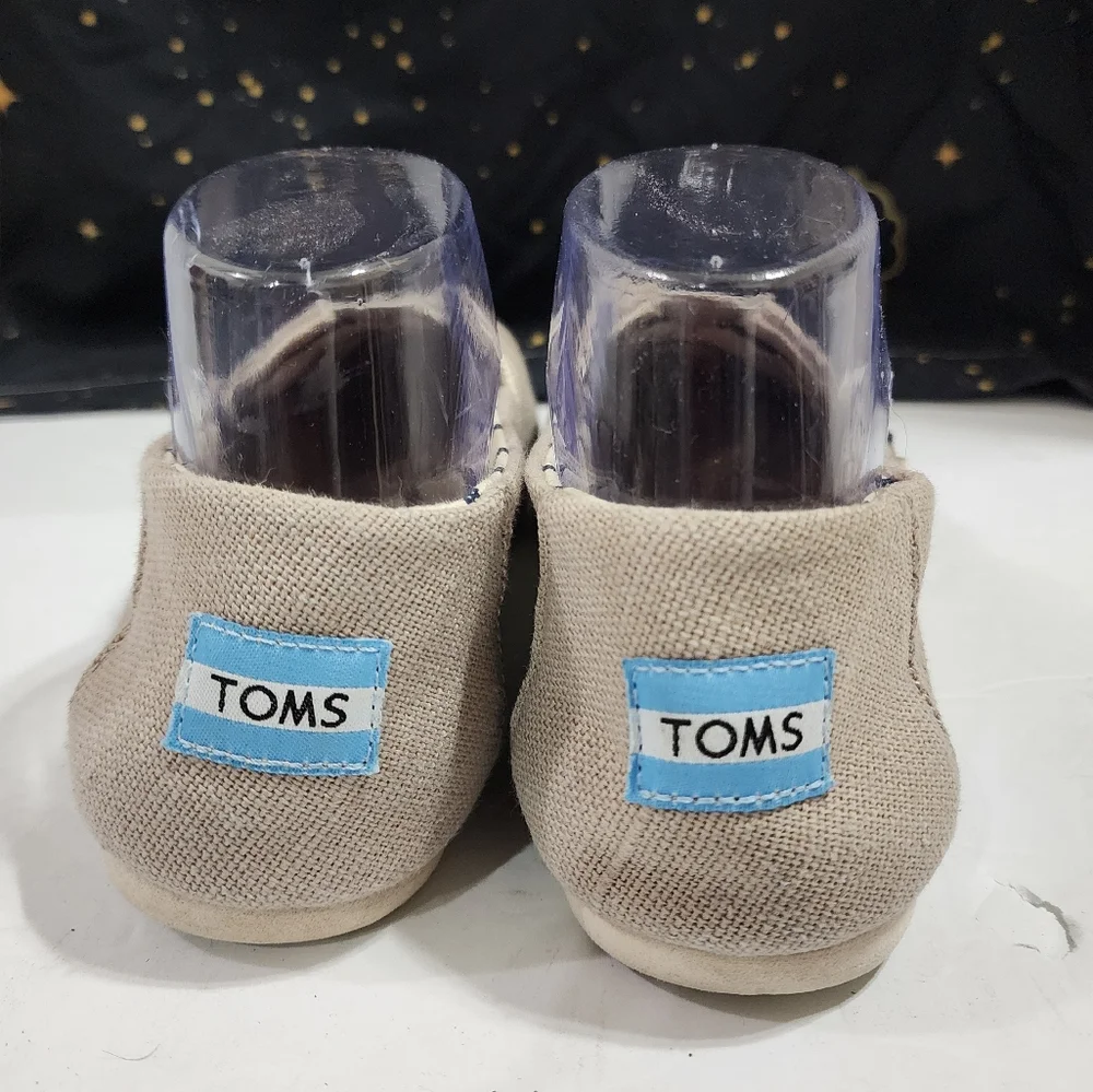 TOMS Women's Alpargata Slip-On Natural Canvas Flats Size 7.5 - Picture 4 of 5